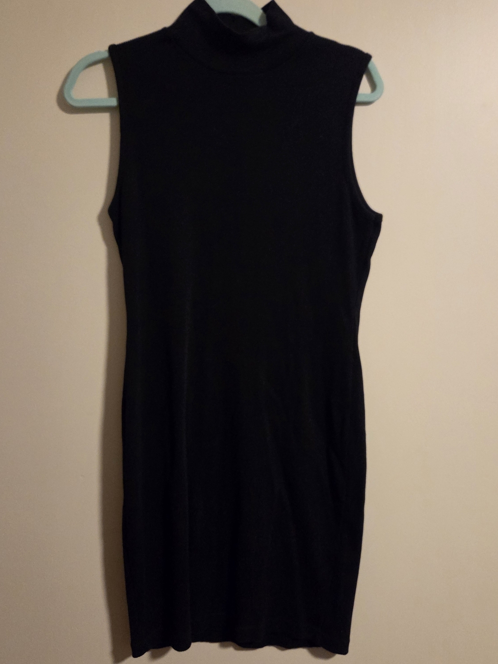 The Limited Black Sleeveless Mock Neck Dress